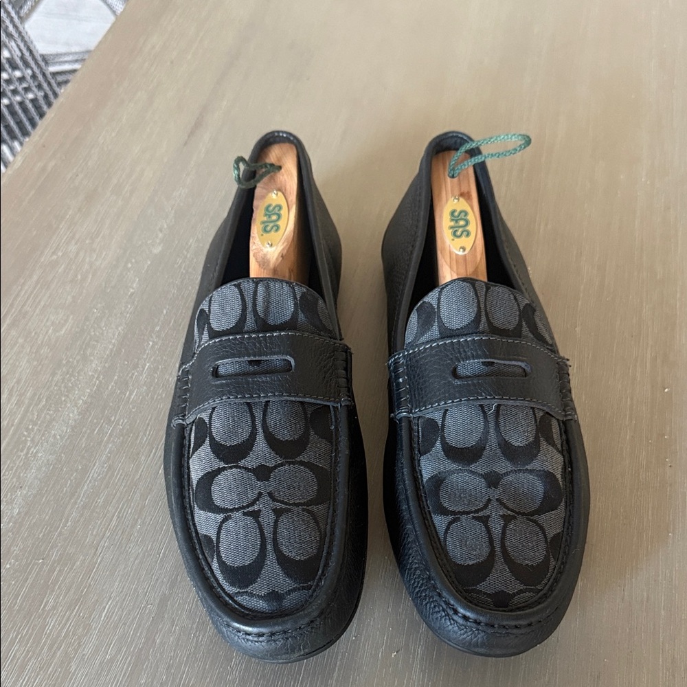 Coach Signature Black Loafers for Men Size 12